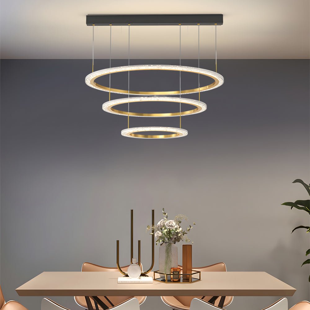 WINTHROP TRIO DIMENSIONAL CIRCLE CHANDELIER