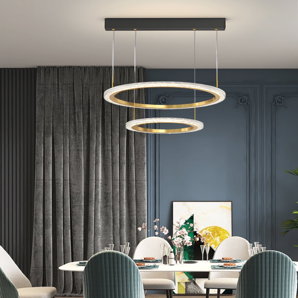 WINTHROP TRIO DIMENSIONAL CIRCLE CHANDELIER