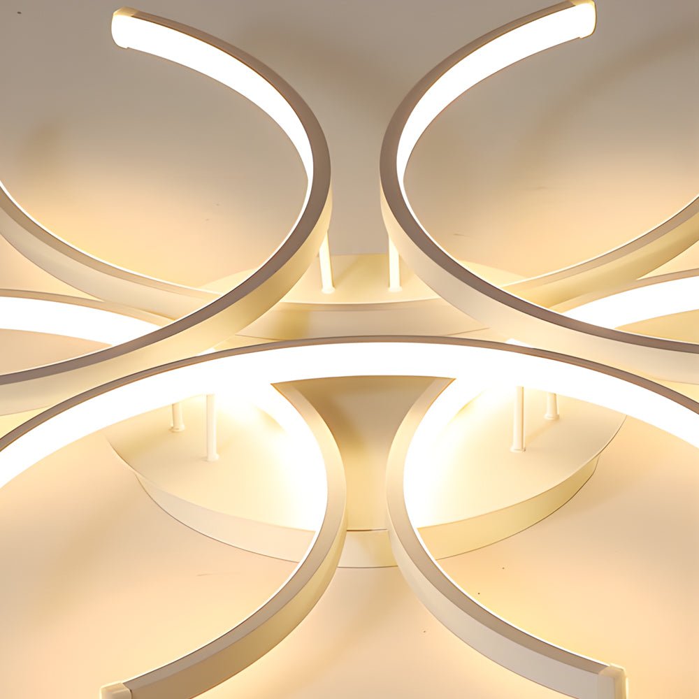 FENWICK SEMI-CIRCULAR FLORAL LED CEILING LUMINAIRE