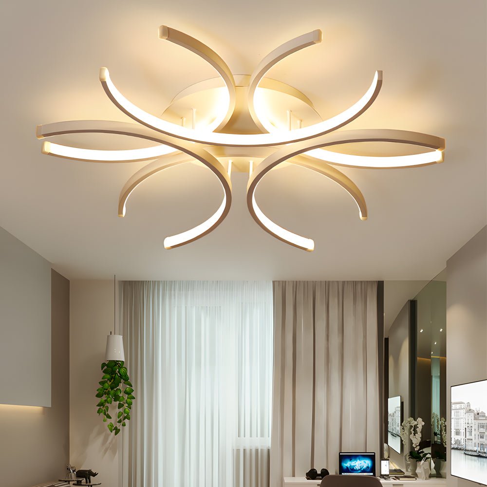 FENWICK SEMI-CIRCULAR FLORAL LED CEILING LUMINAIRE