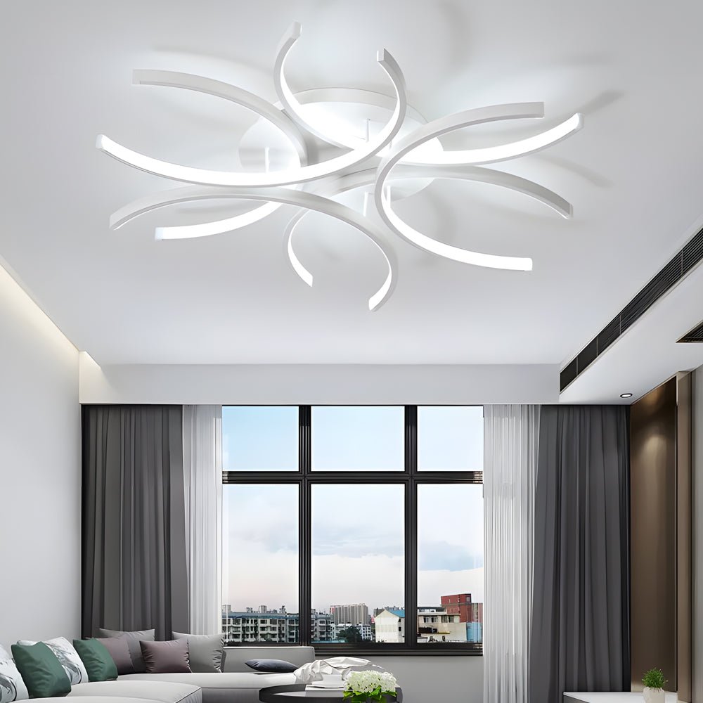 FENWICK SEMI-CIRCULAR FLORAL LED CEILING LUMINAIRE