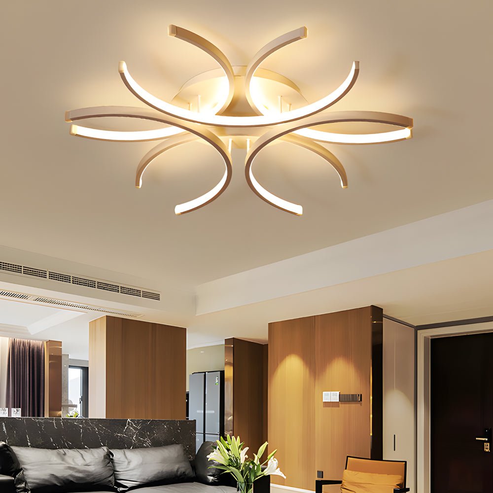 FENWICK SEMI-CIRCULAR FLORAL LED CEILING LUMINAIRE