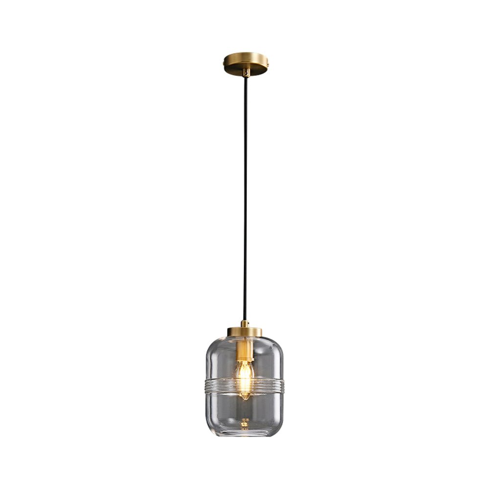 BARLOW COPPER TRIO GLASS DIMMER PENDANT