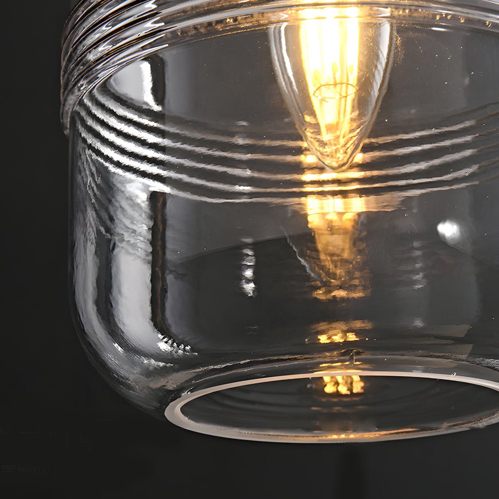 BARLOW COPPER TRIO GLASS DIMMER PENDANT