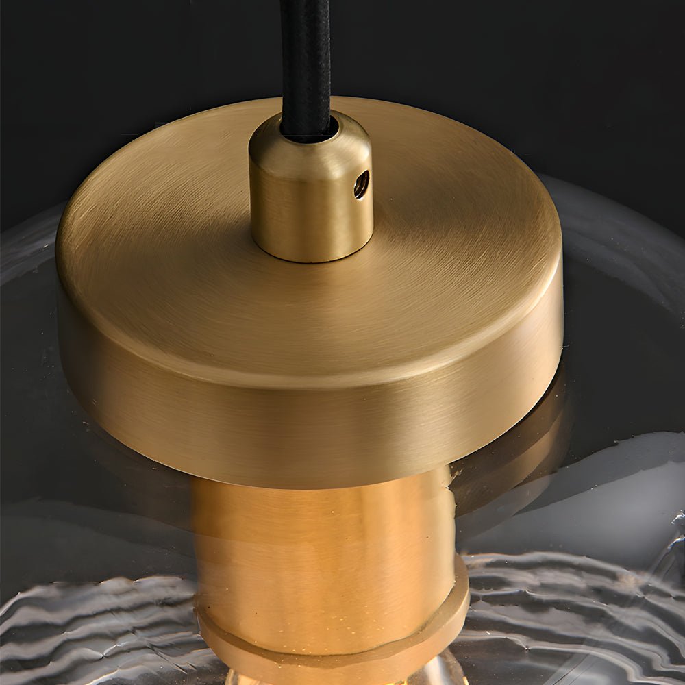 BARLOW COPPER TRIO GLASS DIMMER PENDANT