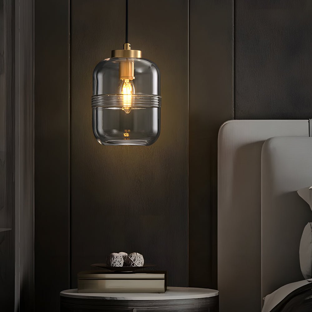 BARLOW COPPER TRIO GLASS DIMMER PENDANT