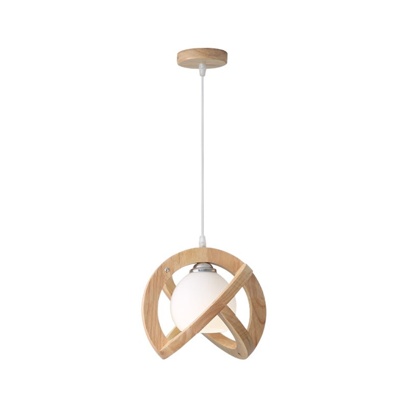 THISTLEDOWN WOODEN GLASS TRIO DIMMER PENDANT LIGHT