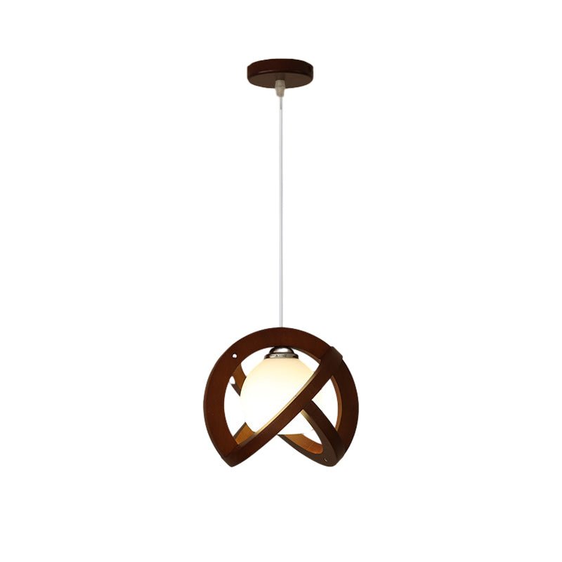 THISTLEDOWN WOODEN GLASS TRIO DIMMER PENDANT LIGHT