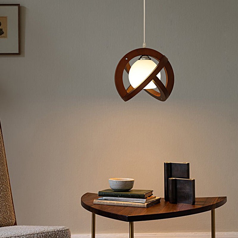 THISTLEDOWN WOODEN GLASS TRIO DIMMER PENDANT LIGHT