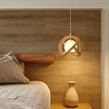 THISTLEDOWN WOODEN GLASS TRIO DIMMER PENDANT LIGHT