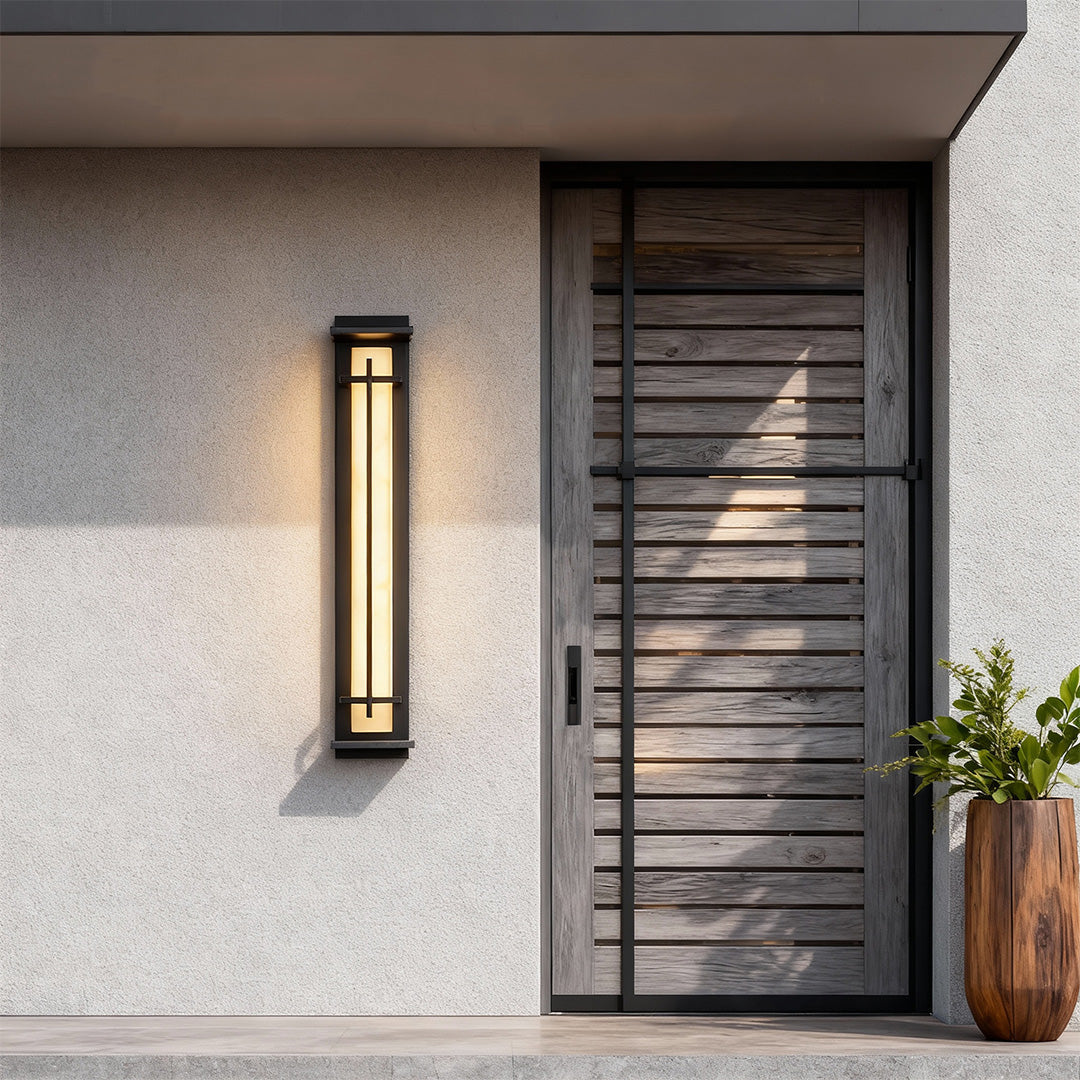 RAVENSCROFT OUTDOOR ILLUMINATOR, MINIMALIST WATER-RESISTANT WALL LAMP