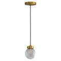 WINTHROP COPPER GLASS INLAY CHANDELIER