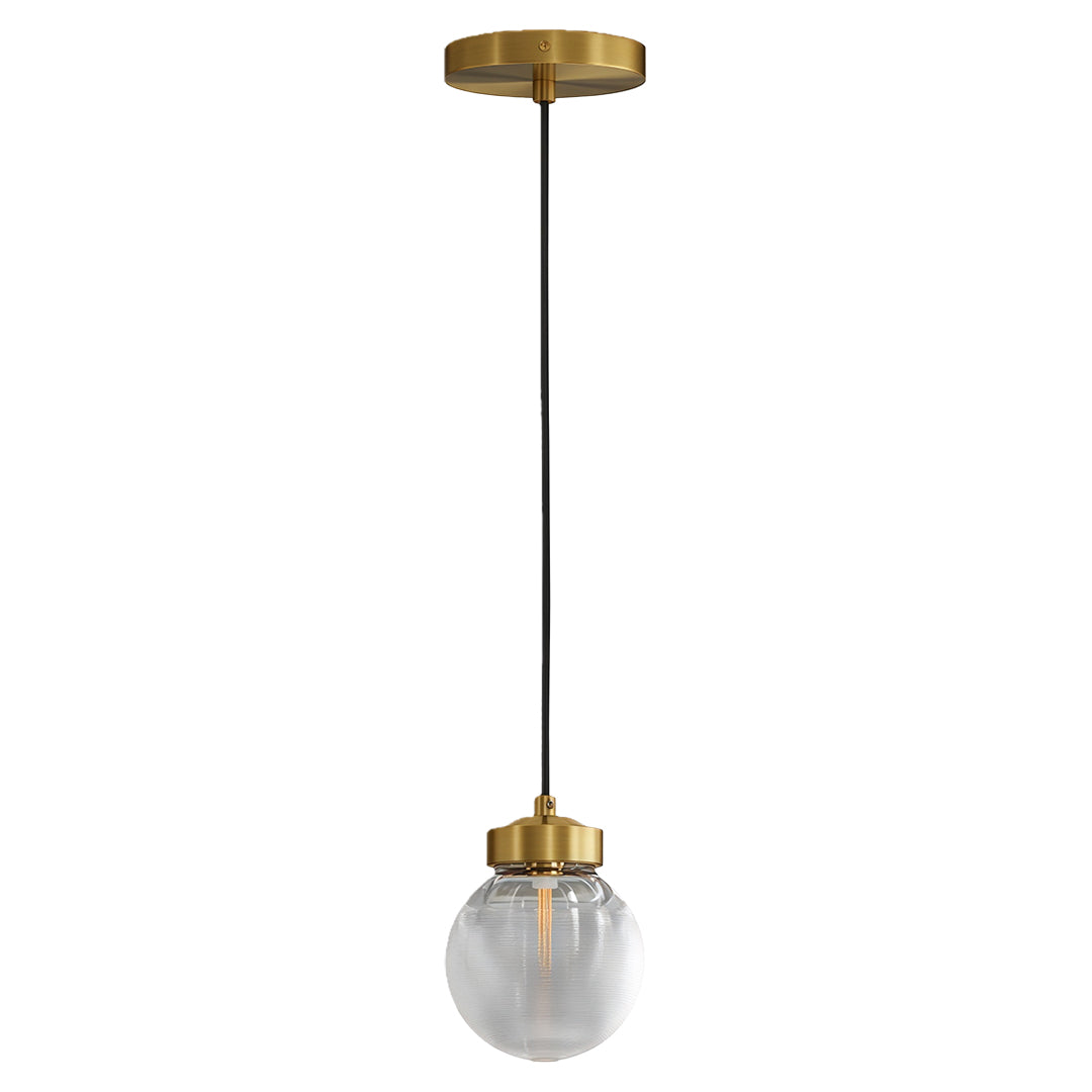 WINTHROP COPPER GLASS INLAY CHANDELIER