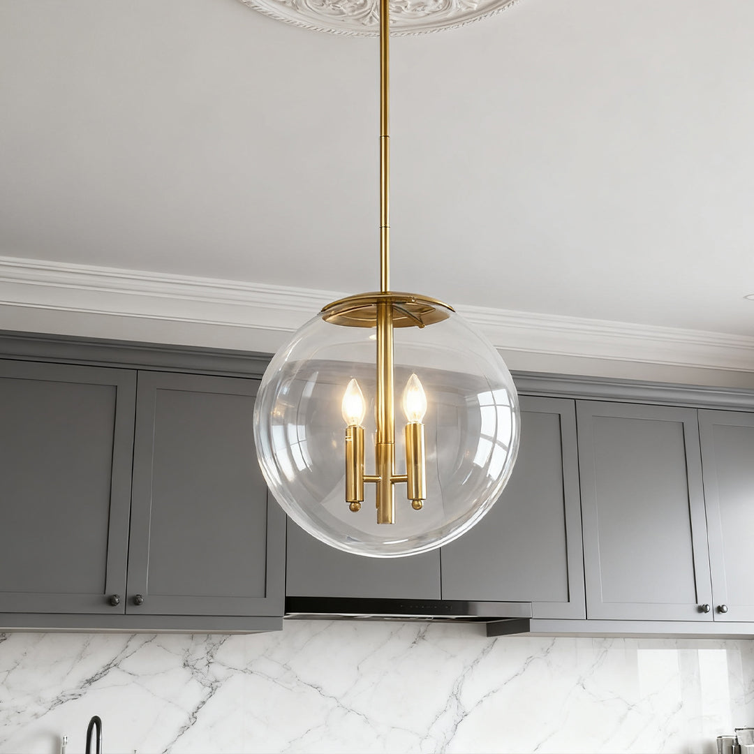 WINDSOR CRYSTAL ORB CEILING LAMP