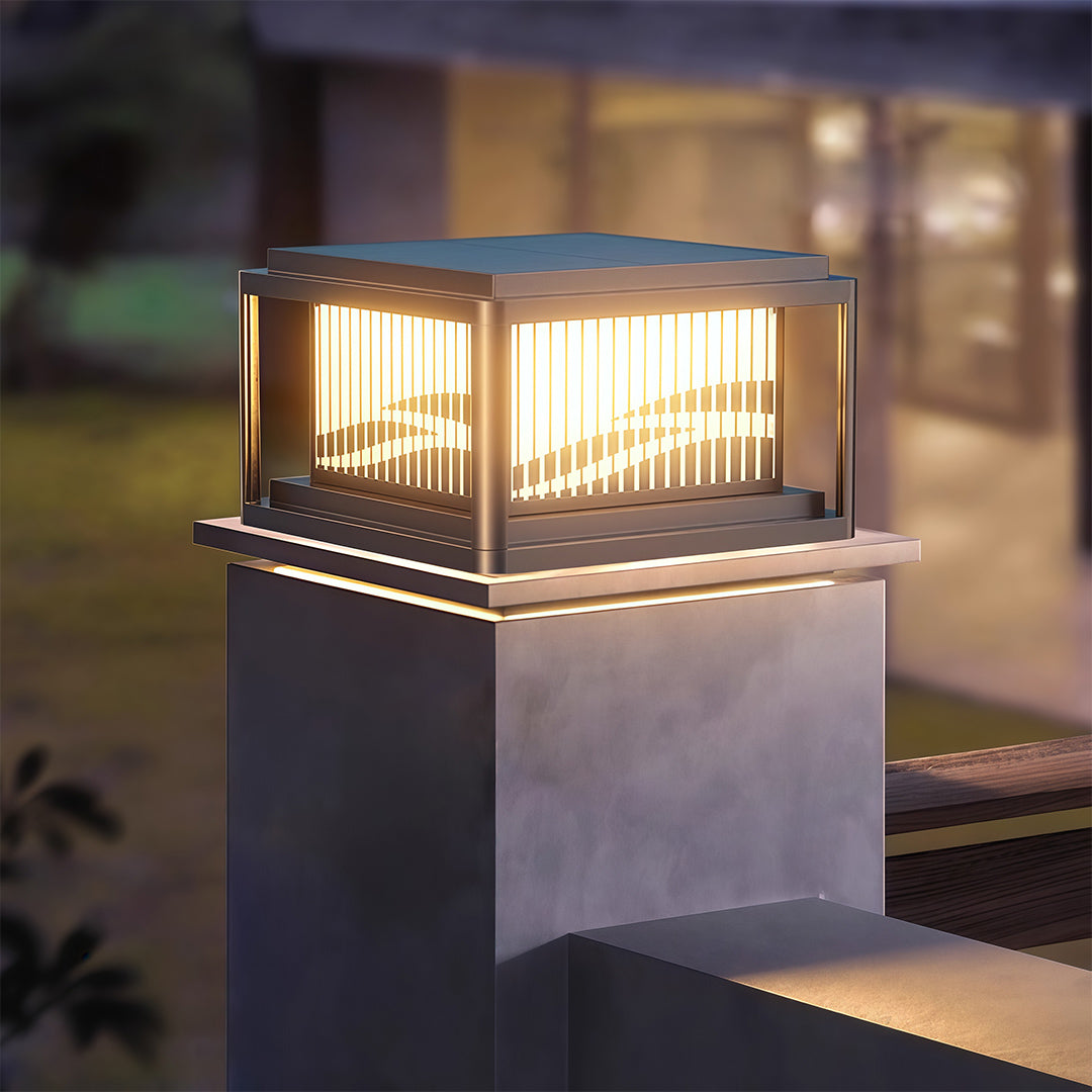 WINDSOR WAVE WATERPROOF PILLAR LANTERN
