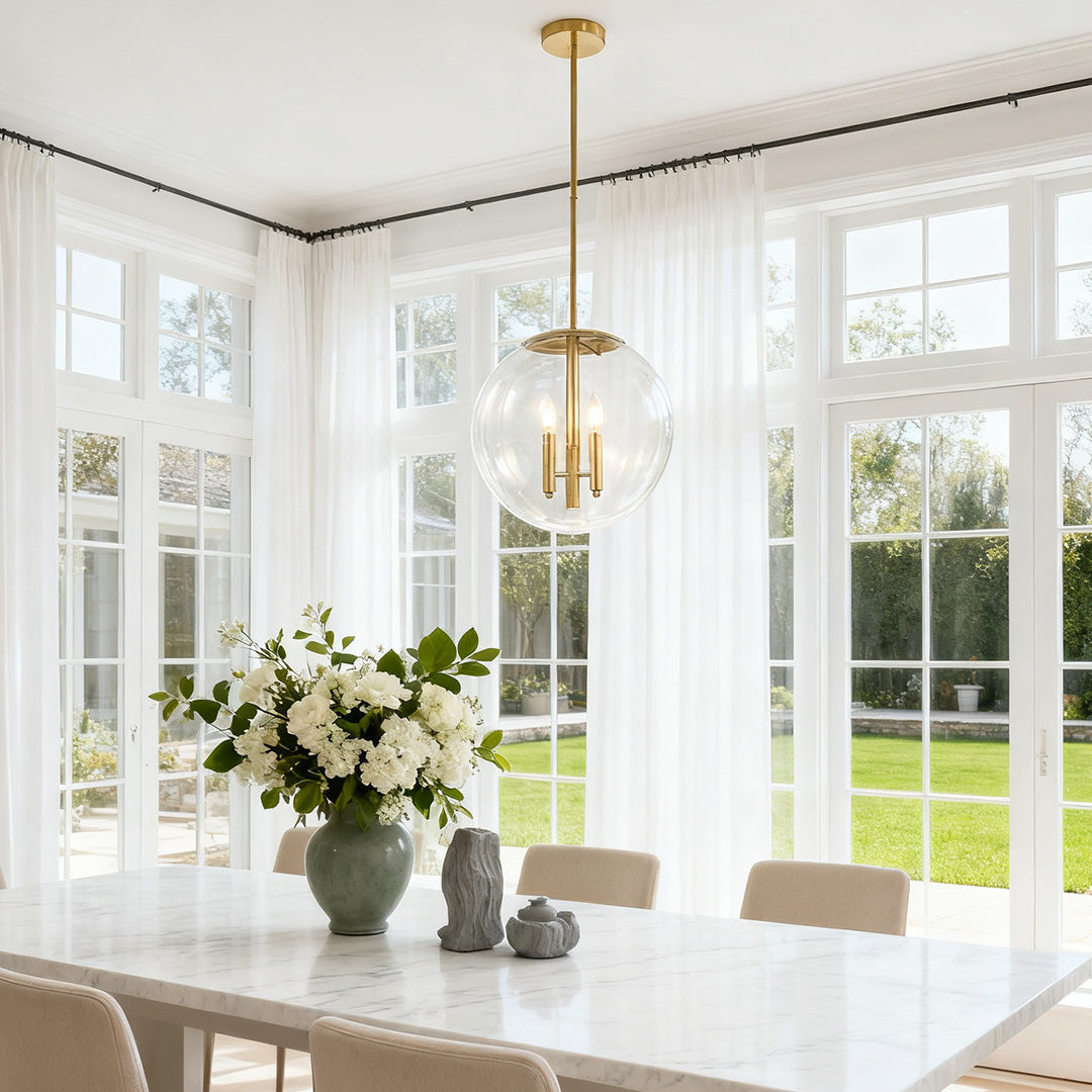 WINDSOR CRYSTAL ORB CEILING LAMP