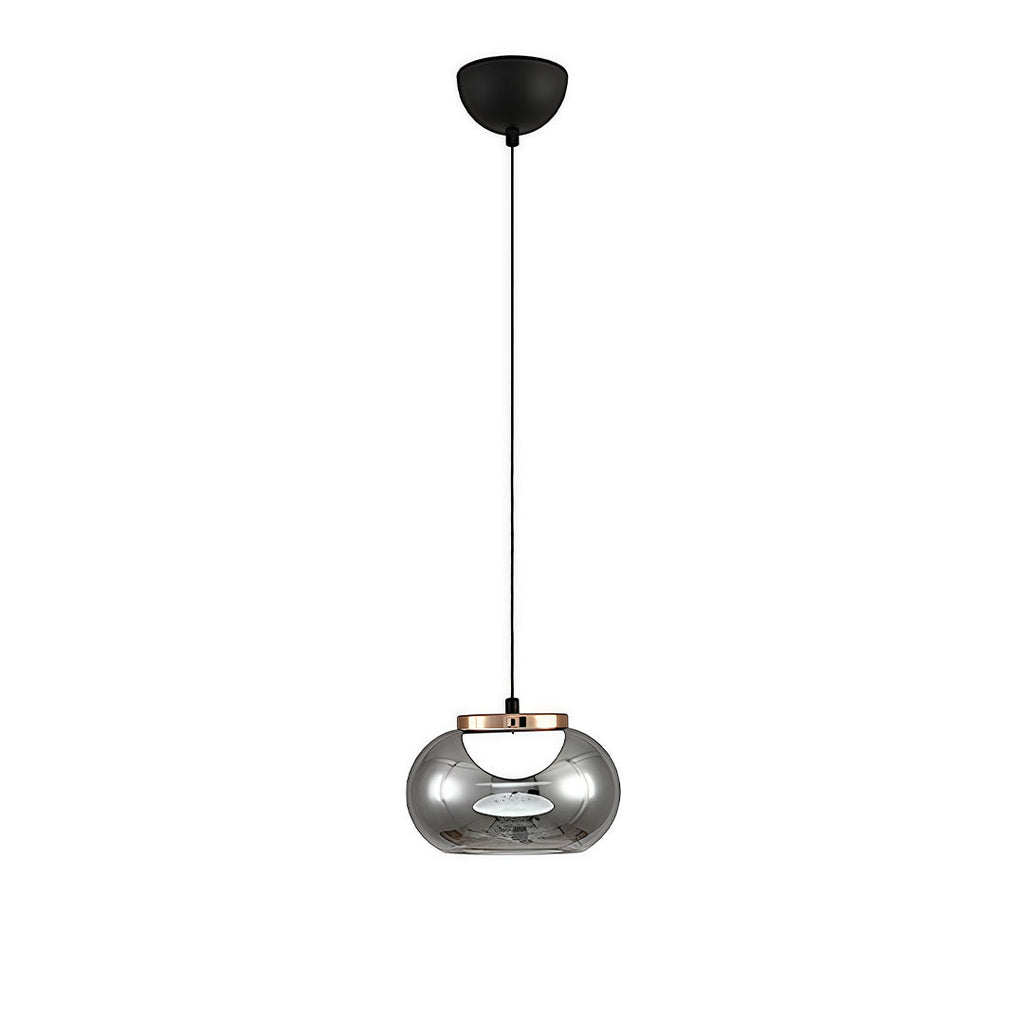 WINDSOR GRAY ORB METAL CEILING LANTERN