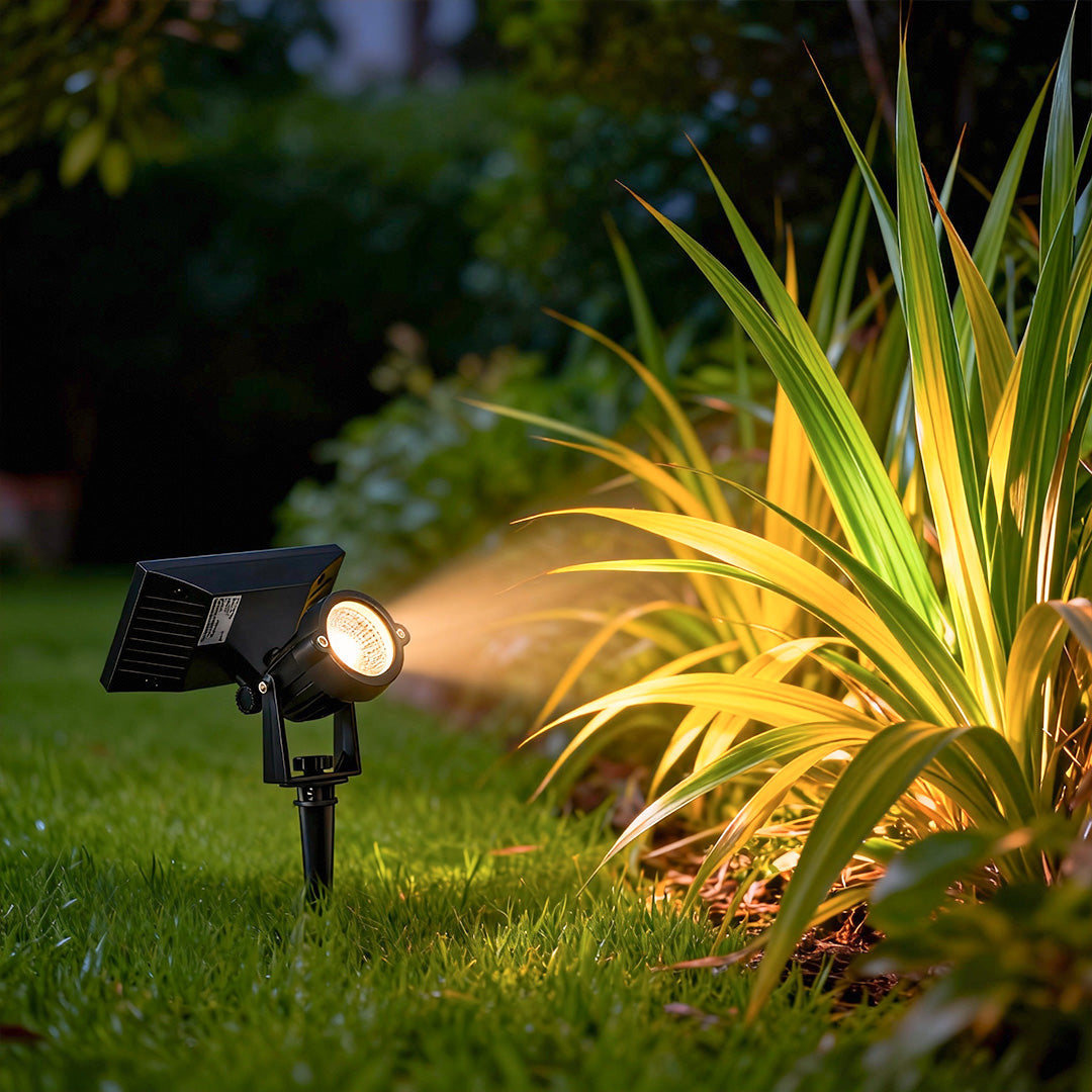 RAVENSHIRE SOLAR GROUND SPOTLIGHT WITH ADJUSTABLE RGB LED