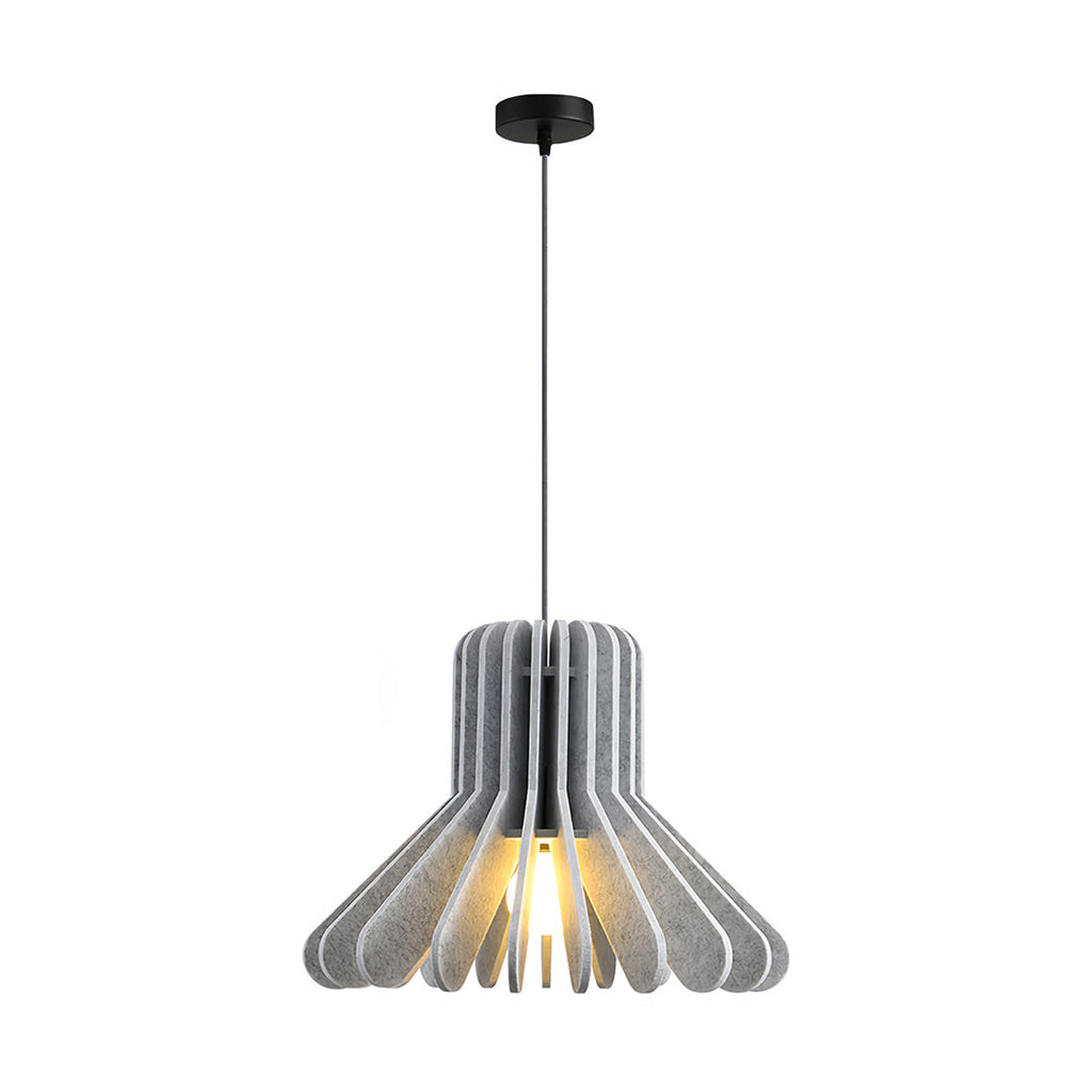 1. **MONTGOMERY FELT-ENCLOSED PENDANT LUMINAIRE**  
   A sophisticated pendant light featuring a sound-absorbing felt exterior and a robust iron frame, perfect for enhancing ambiance in any room.

2. **WINSLOW IRON & FELT HANGING ILLUMINATOR**  
   An inn