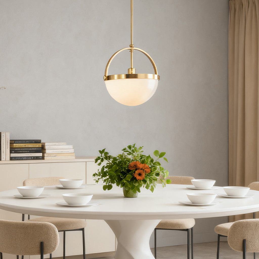 WINTHROP GOLDEN GLOW MINIMALIST PENDANT LIGHT