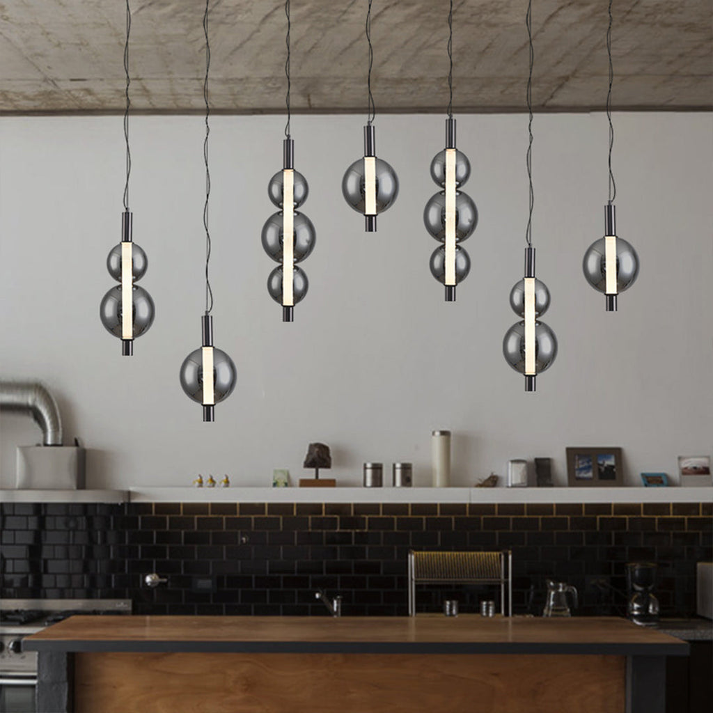 WINTERBOURNE SILVER RAY LED PENDANT LIGHT