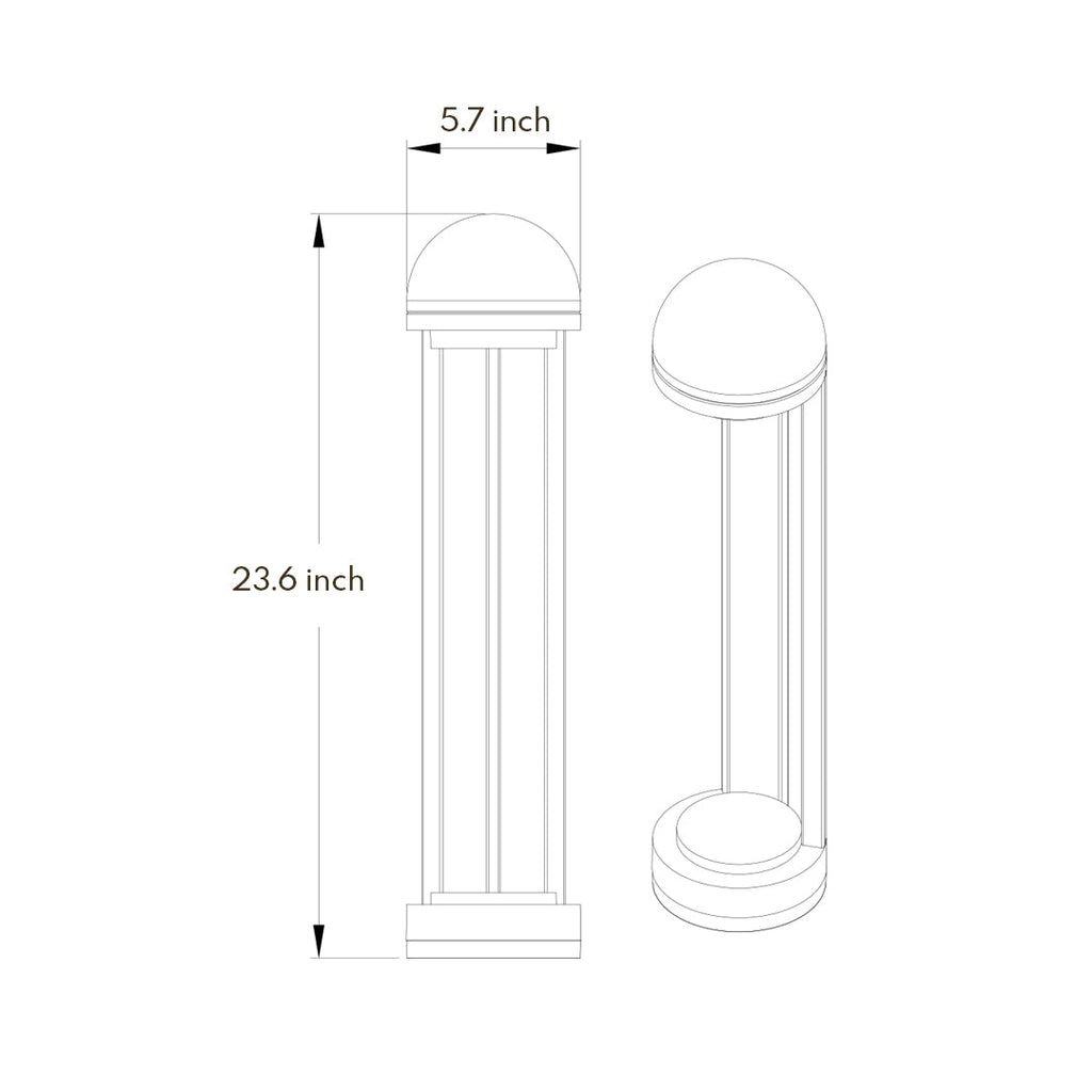 RAVENWOOD LED PATHWAY BEACON - Contemporary Minimalist Outdoor Illumination