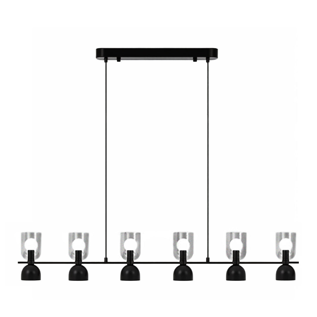 WINTHROP GLASS AND METAL ADJUSTABLE CEILING LANTERN