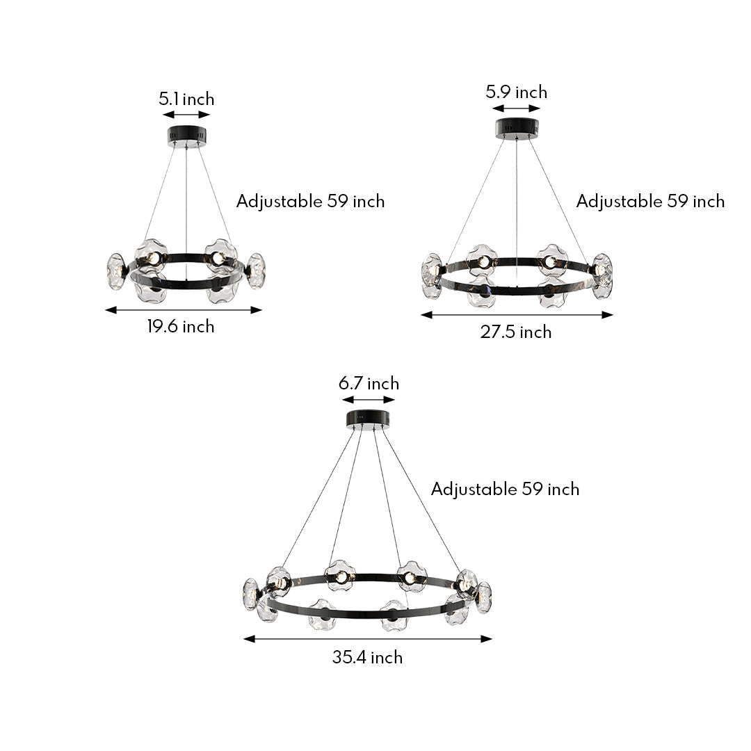 FENWICK CRYSTAL ORB CEILING LUMINAIRE