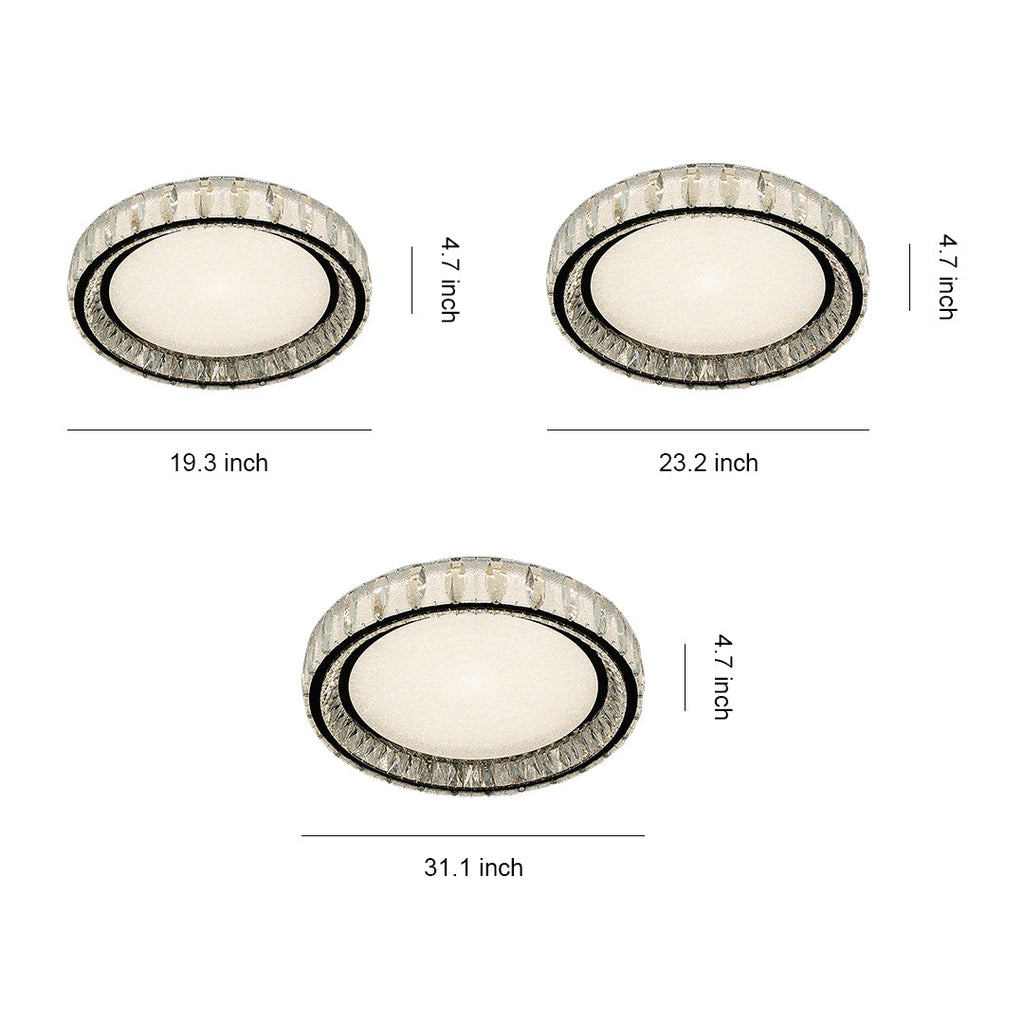 WINDSOR CRYSTAL FLUSH CEILING GLOW