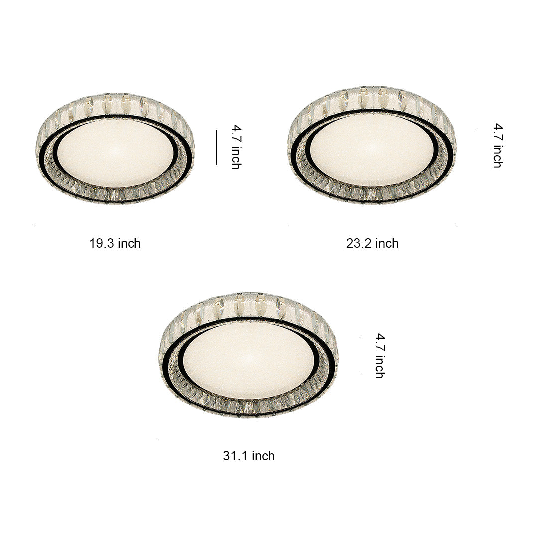WINDSOR CRYSTAL FLUSH CEILING GLOW