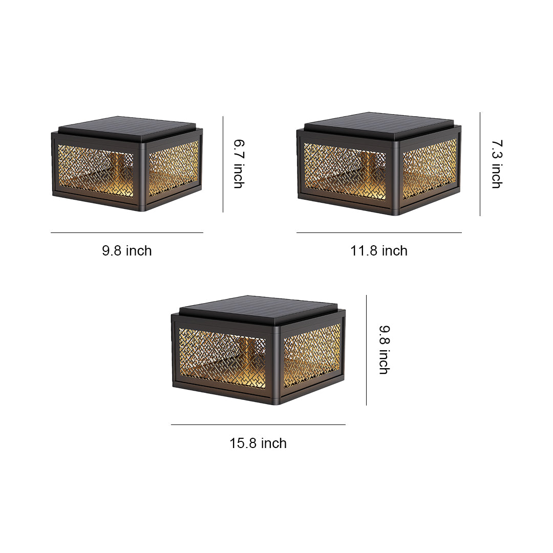 WINTHROP SQUARE PILLAR ILLUMINATOR - WEATHER-RESISTANT OUTDOOR LIGHT