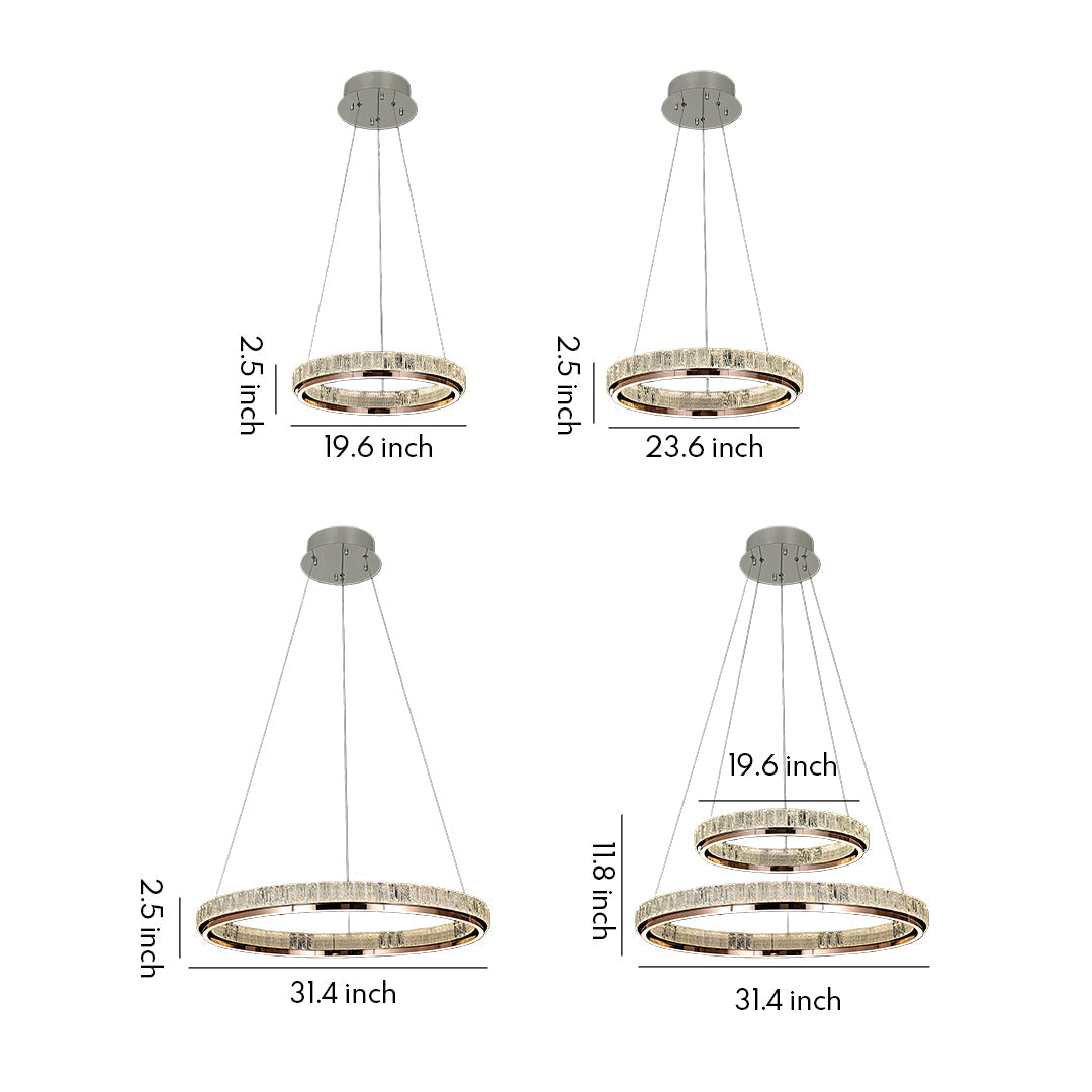WILLOUGHBY CRYSTAL RING CEILING LUMINAIRE"  
2. "CAVENDISH MODERN GLASS CHANDELIER"  
3. "ASTOR ROUND CRYSTAL ILLUMINATOR"  
4. "MONTGOMERY LUSTROUS RING LIGHT"  
5. "HENLEY SPARKLING CEILING ORB"  
6. "PENROSE CONTEMPORARY CRYSTAL HANGING LIGHT"  
7. "BR