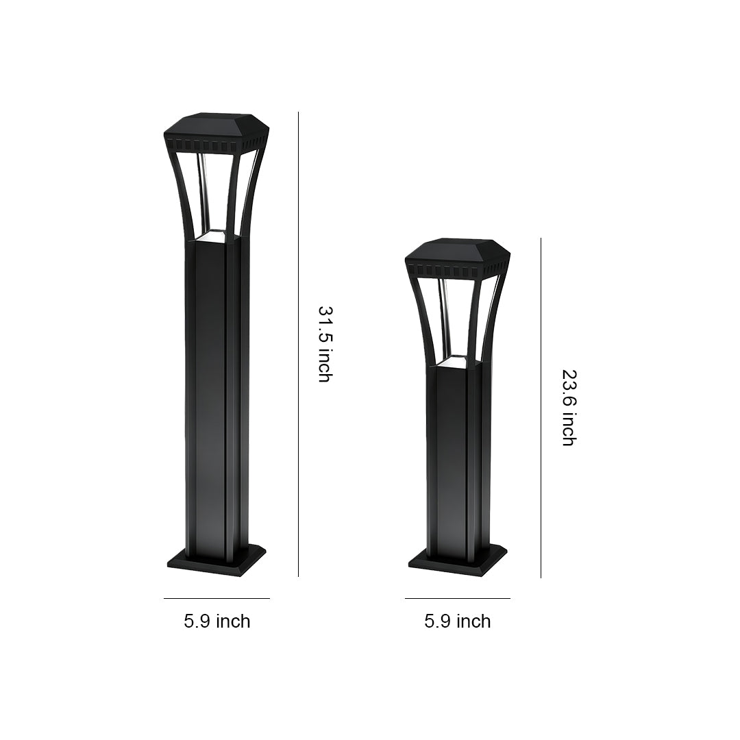 FARNWORTH GEOMETRIC OUTDOOR BOLLARD LUMINAIRE