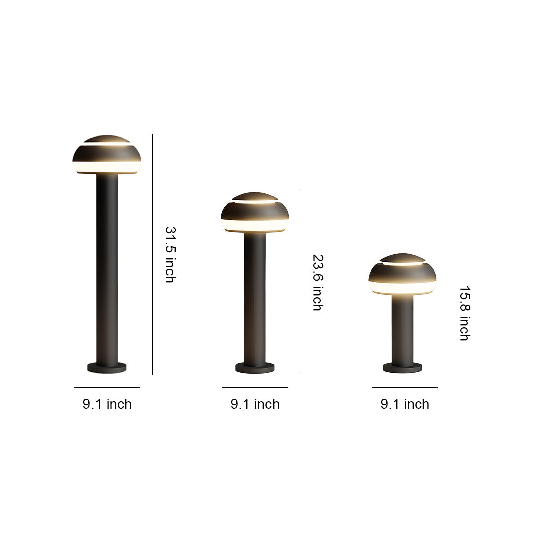 WINDSOR GROVE WEATHER-RESISTANT MUSHROOM GARDEN LANTERN