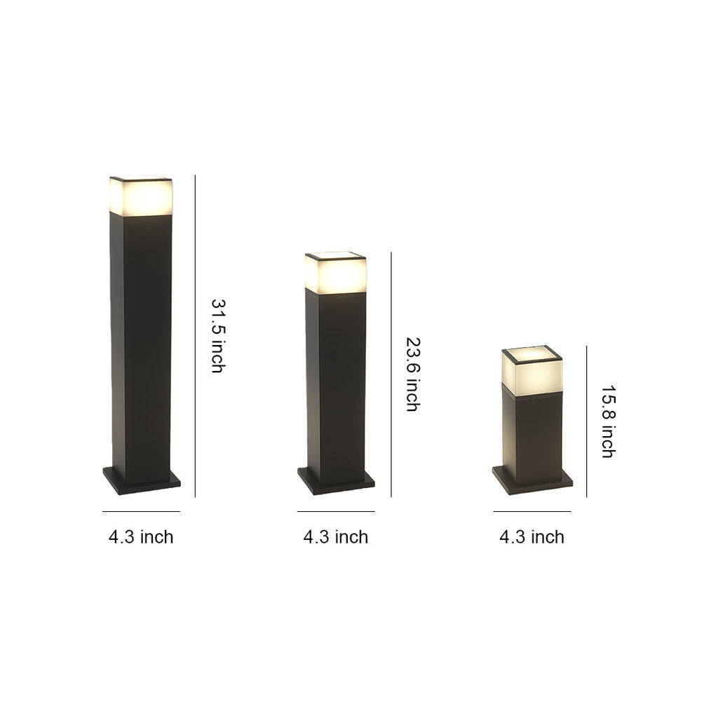 WINDSOR SQUARE GLOWING PATH LIGHTS FOR OUTDOOR LANDSCAPING