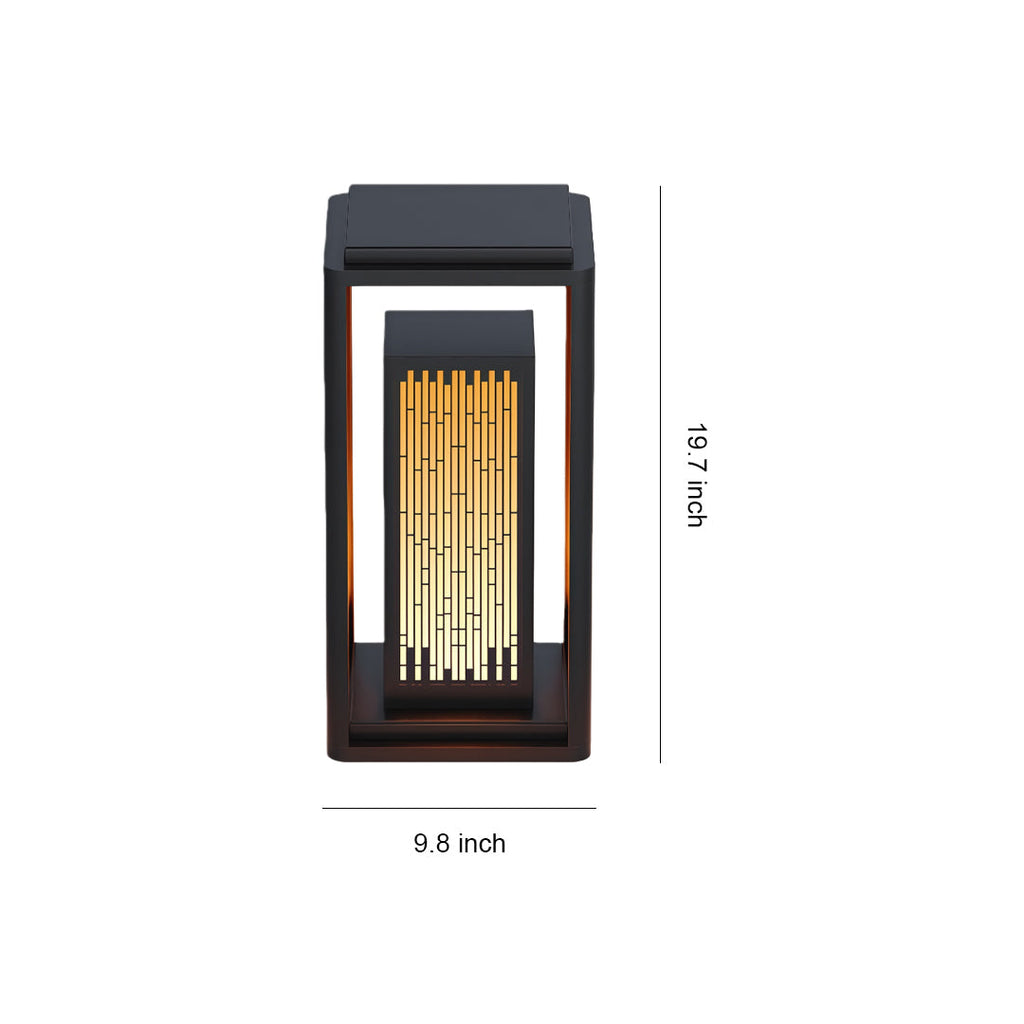 WINTHROP GEOMETRIC OUTDOOR LANTERN WITH WATER-RESISTANT DESIGN