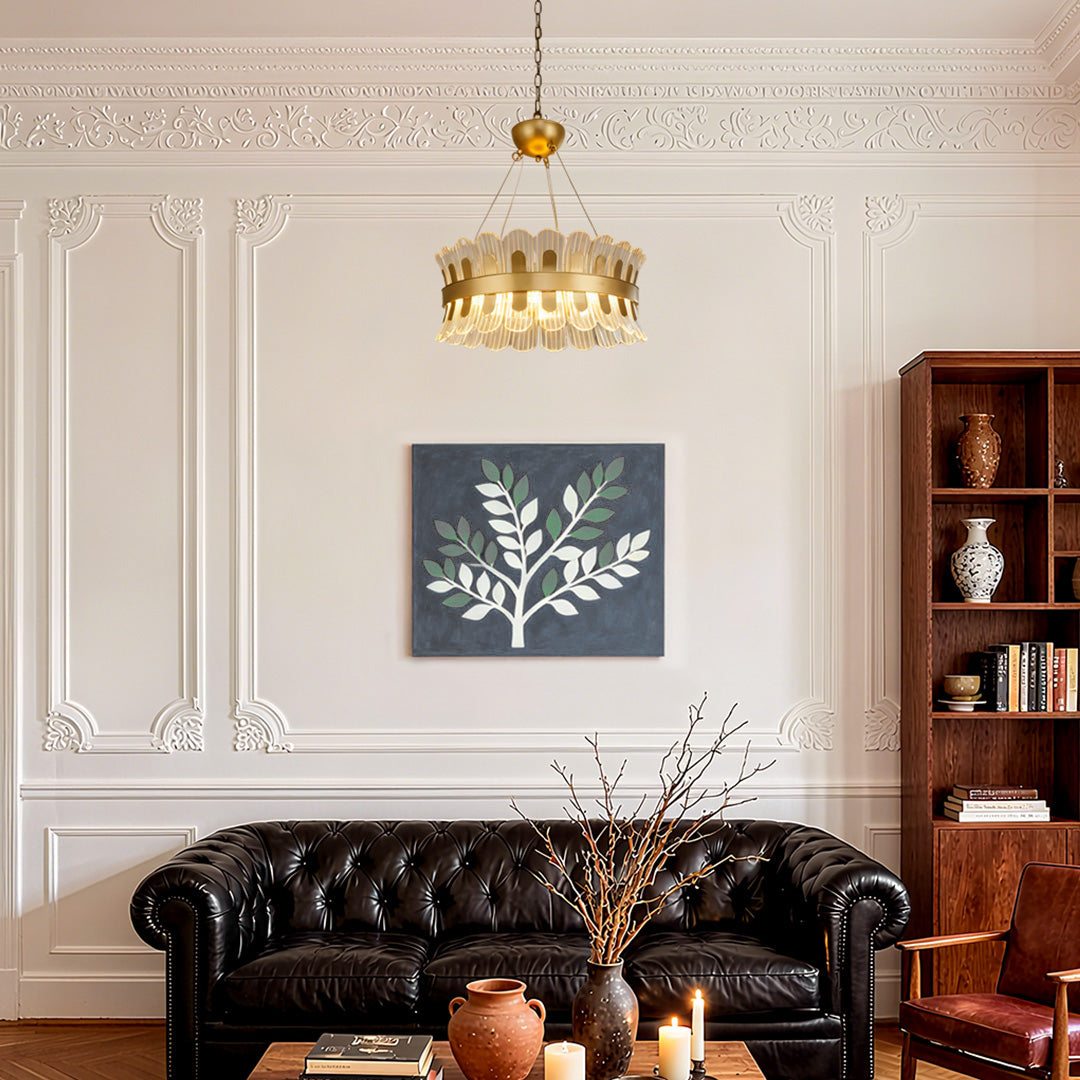 WINTERBORNE GILDED ORB LED CHANDELIER