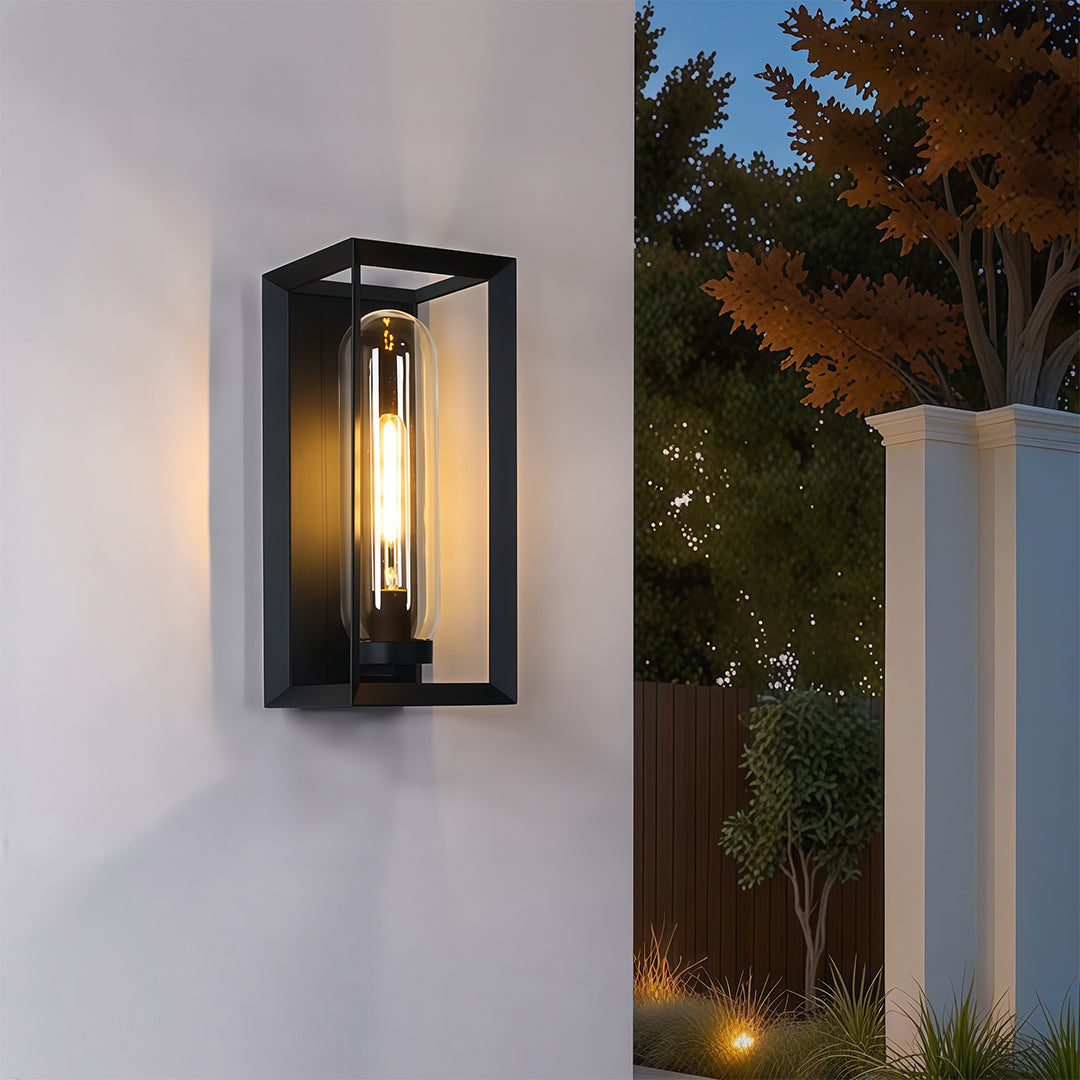 RAVENSWORTH SQUARE OUTDOOR WALL LIGHTING, MODERN WATER-RESISTANT DESIGN