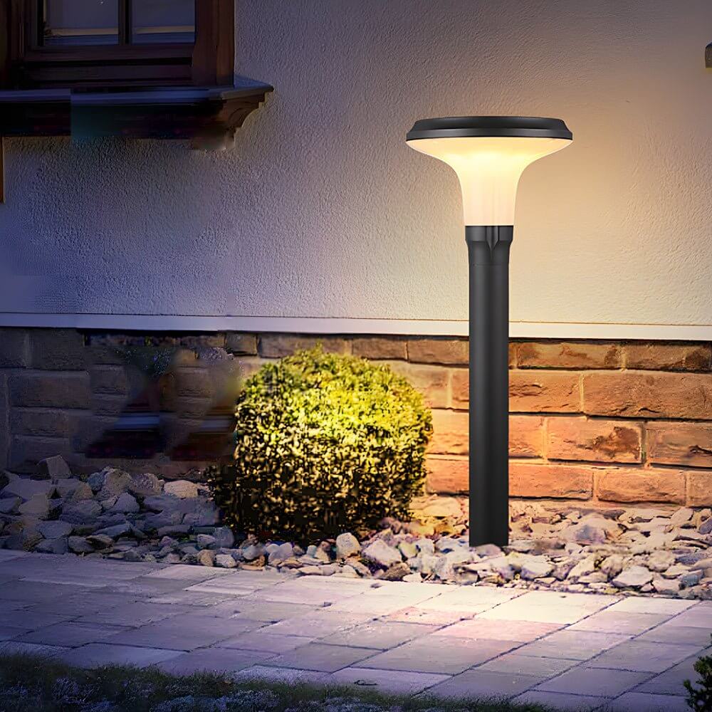 RAVENHILL MODERN SOLAR GARDEN LANTERN, OUTDOOR PATHWAY ILLUMINATION