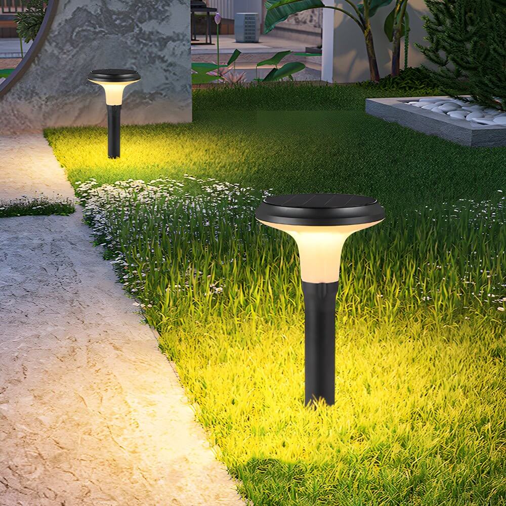 RAVENHILL MODERN SOLAR GARDEN LANTERN, OUTDOOR PATHWAY ILLUMINATION