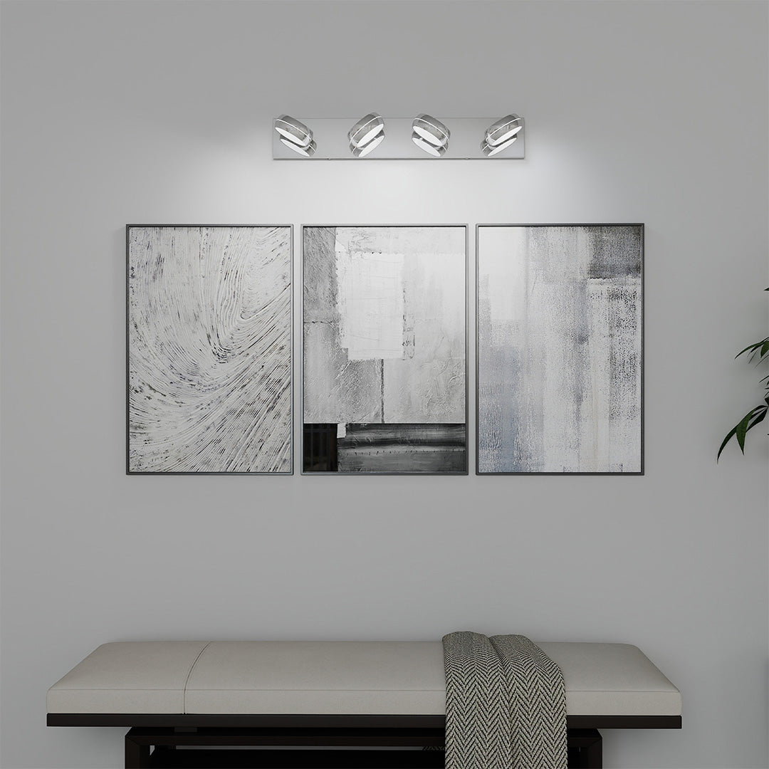 WINDSOR ALUMINUM REFLECTIVE VANITY ILLUMINATOR