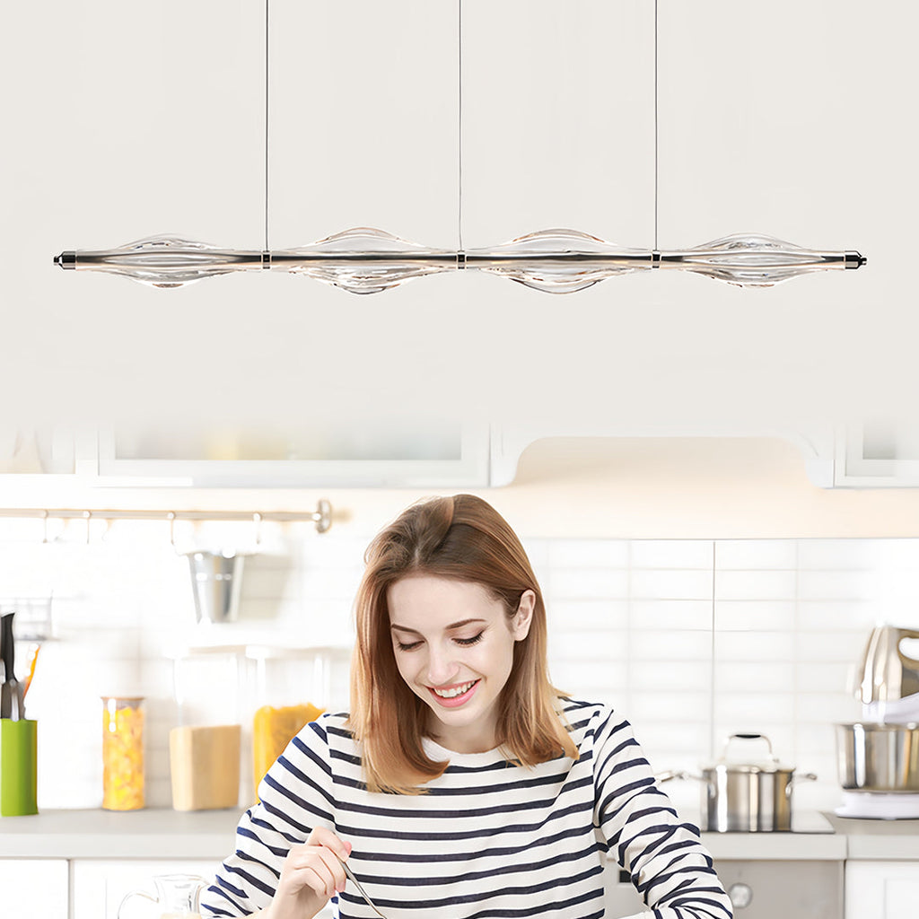 WINTHROP CRYSTAL HANGING LANTERN FOR KITCHEN ISLAND