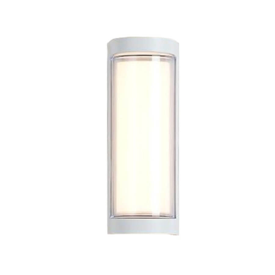 WINDSOR DUAL-ANGLE OUTDOOR WALL LANTERN WITH CURVED AND RECTILINEAR ELEMENTS