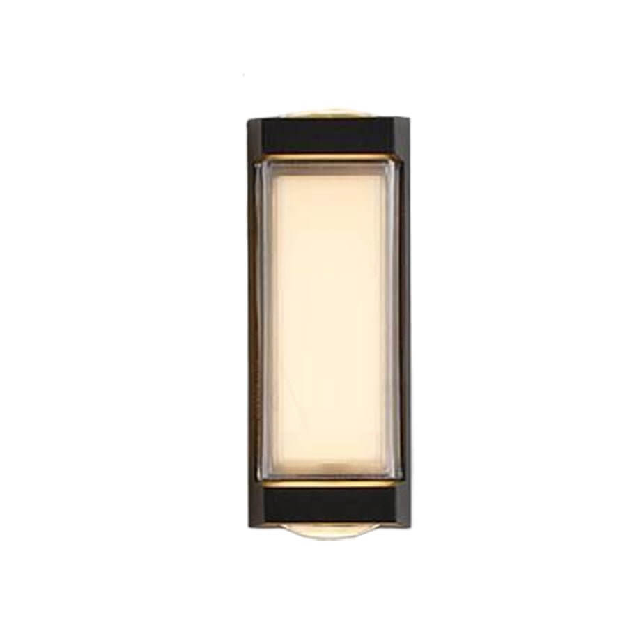 WINDSOR DUAL-ANGLE OUTDOOR WALL LANTERN WITH CURVED AND RECTILINEAR ELEMENTS