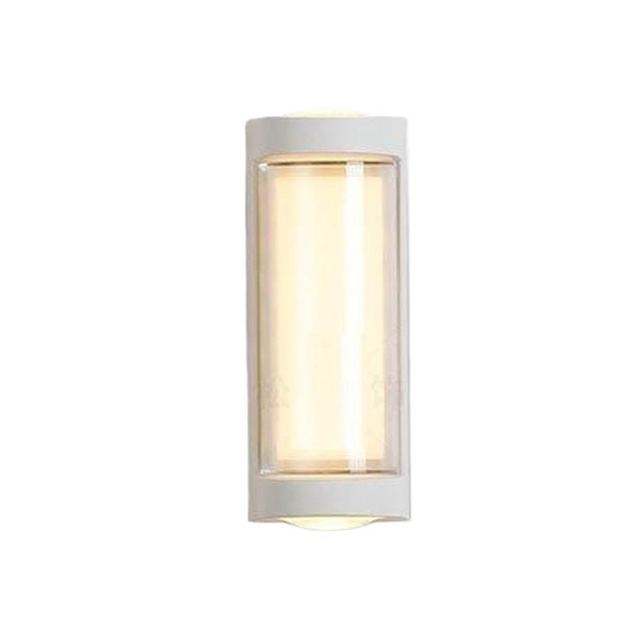 WINDSOR DUAL-ANGLE OUTDOOR WALL LANTERN WITH CURVED AND RECTILINEAR ELEMENTS
