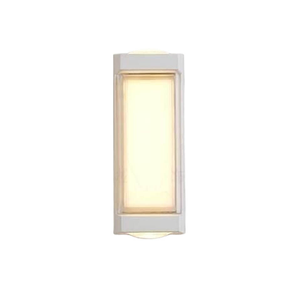 WINDSOR DUAL-ANGLE OUTDOOR WALL LANTERN WITH CURVED AND RECTILINEAR ELEMENTS