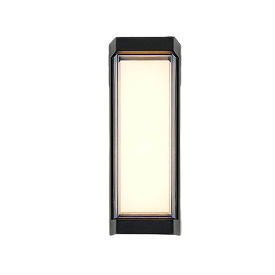 WINDSOR DUAL-ANGLE OUTDOOR WALL LANTERN WITH CURVED AND RECTILINEAR ELEMENTS