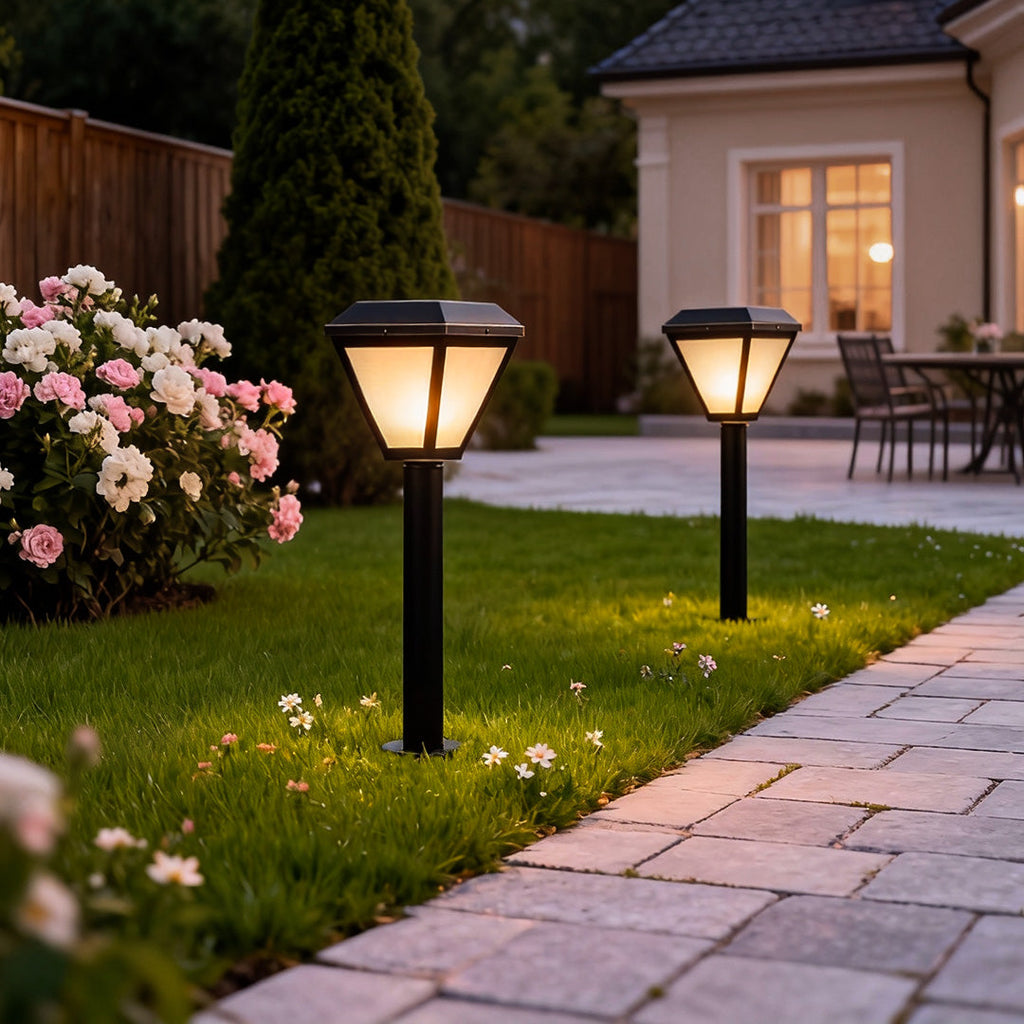 WINTHROP SOLAR GLOW LANDSCAPE BOLLARD LIGHTING