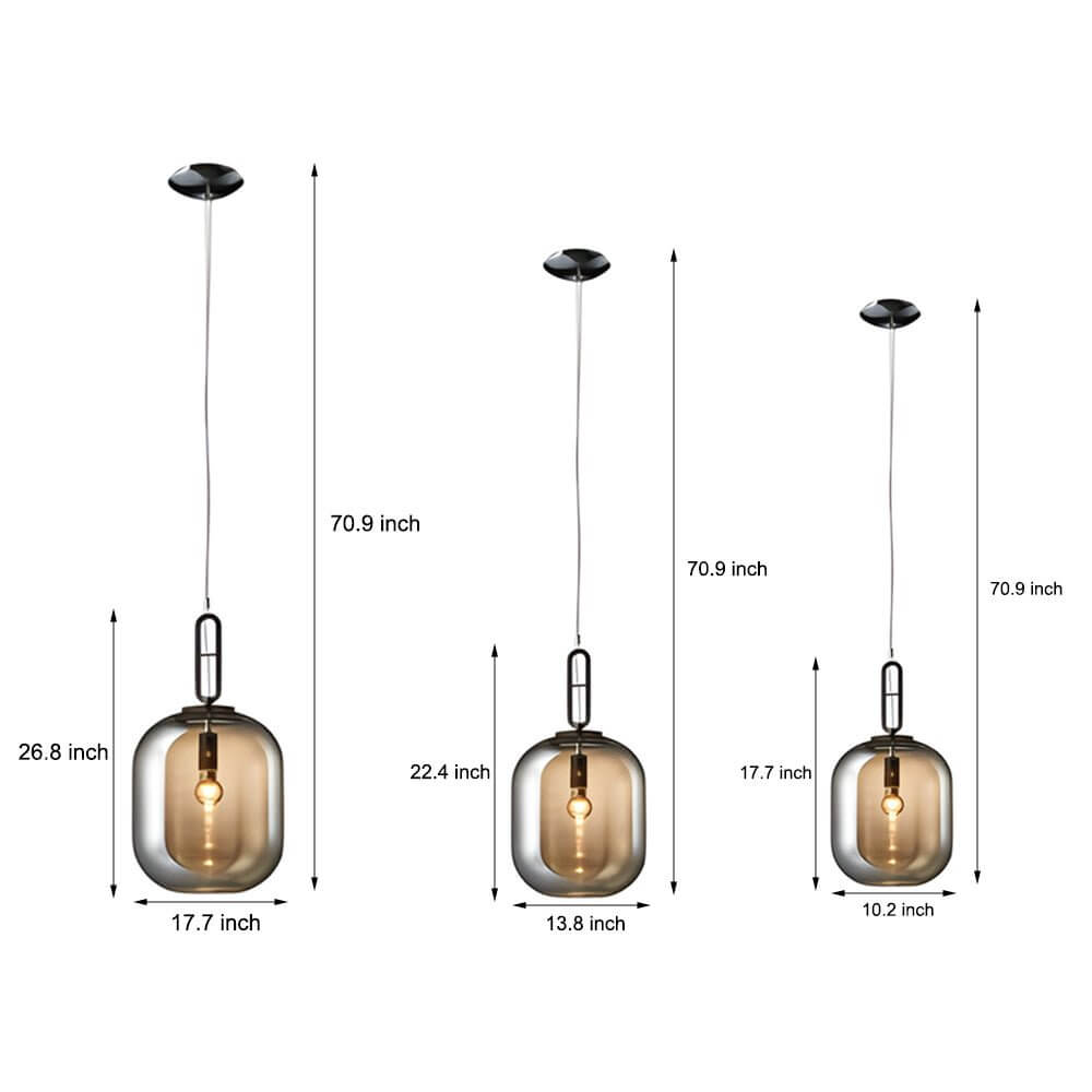 BRADSHAW INDUSTRIAL GLAZED HANGING LANTERN