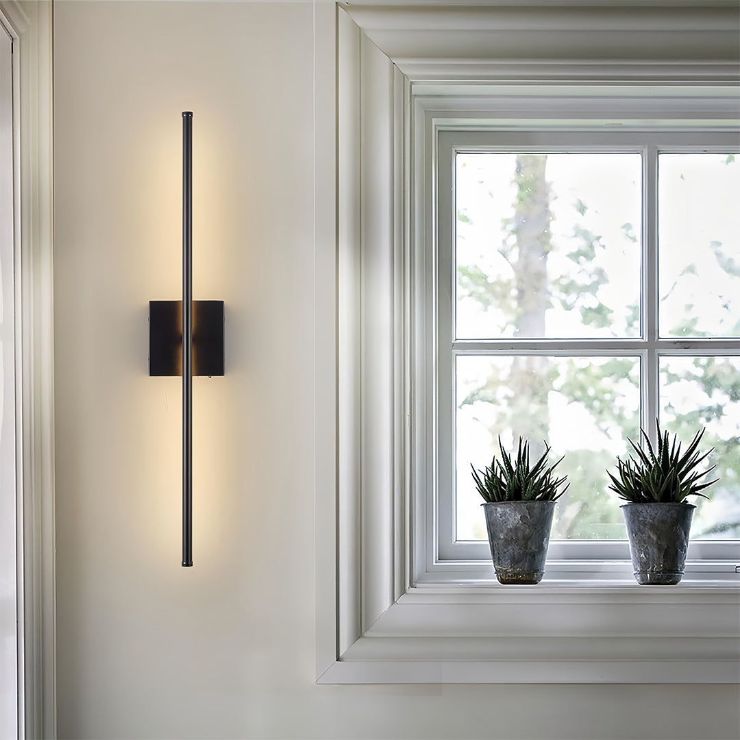 WINTHROP BLACK IRON WIRELESS LED WALL SCONCE